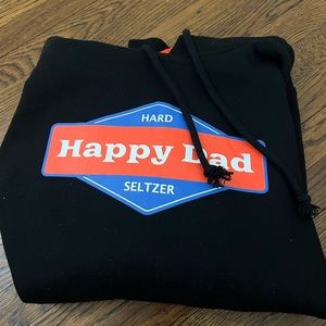 Happy Dad Black Hoodie